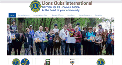 Desktop Screenshot of lions105ea.com